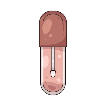 Illustration of lip serum Stock Illustration