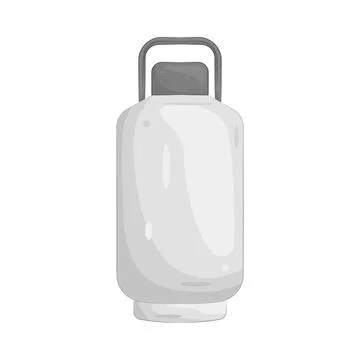 Illustration of Liquid nitrogen container Stock Illustration