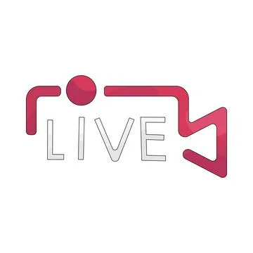 Illustration of Live streaming Stock Illustration