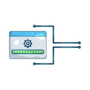 Illustration of loading bar Stockillustratie