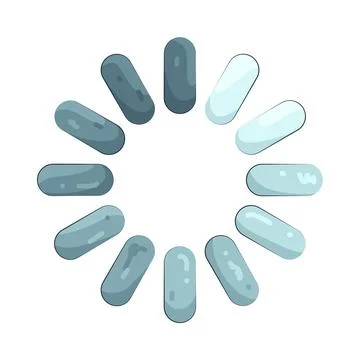 Illustration of loading circle Stock Illustration