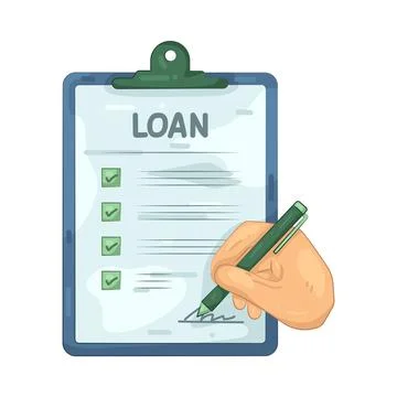Illustration of loan Illustrazione stock