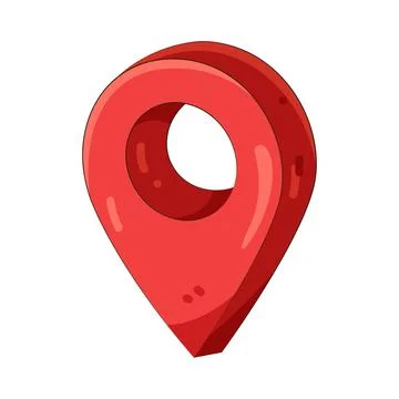Illustration of location pin 스톡 일러스트
