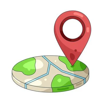 Illustration of location pin 스톡 일러스트