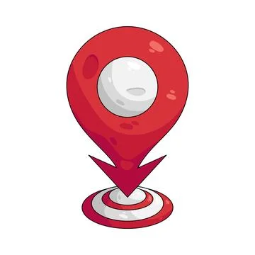 Illustration of location pin 스톡 일러스트