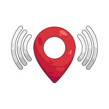Illustration of location pin 스톡 일러스트