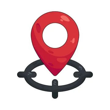 Illustration of location pin 스톡 일러스트