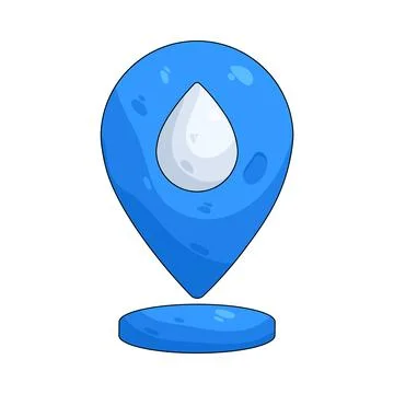 Illustration of location pin 스톡 일러스트
