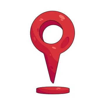 Illustration of location pin 스톡 일러스트