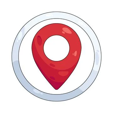 Illustration of location pin 스톡 일러스트