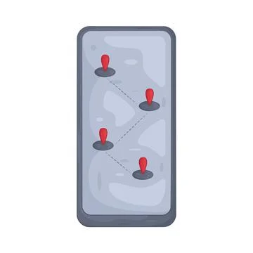 Illustration of location tracker Stock Illustration