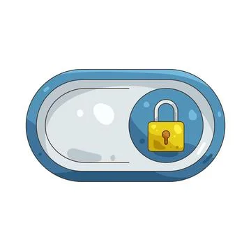 Illustration of Lock unlock toggle Stockillustratie
