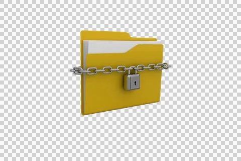 Illustration of locked folder Stock-Illustration
