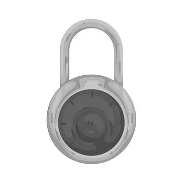 Illustration of Locker lock Illustrazione stock