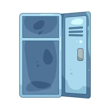Illustration of locker room Stock Illustration