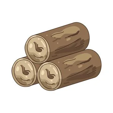 Illustration of Log Stock Illustration
