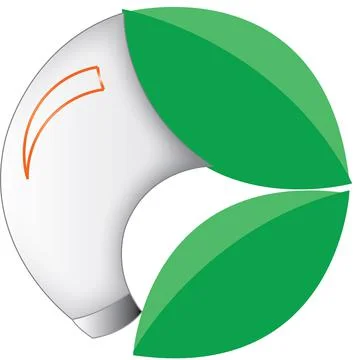 Illustration, logo created using a system of circles Stock Illustration