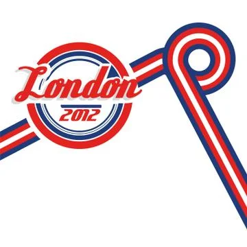 Illustration of the london 2012 olympics, vector illustration Stock Illustration