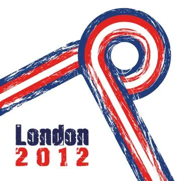 Illustration of the london 2012 olympics, vector illustration Stock Illustration