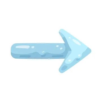 Illustration of long arrow right Stock Illustration