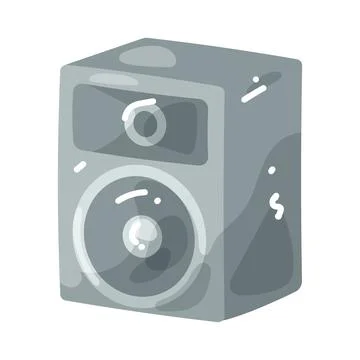 Illustration of loudspeaker Stock Illustration