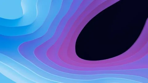 Illustration with Low poly 3D Landscape and Blank Space Puple Blue Illustrazione stock