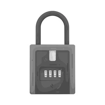 Illustration of Luggage lock Stockillustratie