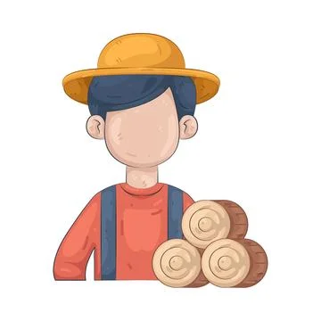 Illustration of lumberjack Stock Illustration
