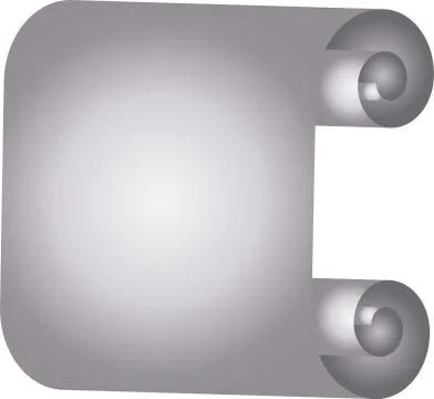 Illustration of Luxurious Silver scroll Stock Illustration