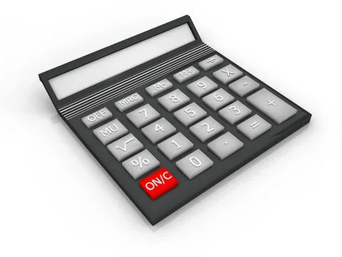 Illustration of a lying calculator Stock Illustration