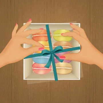 Illustration of macarons Stock Illustration
