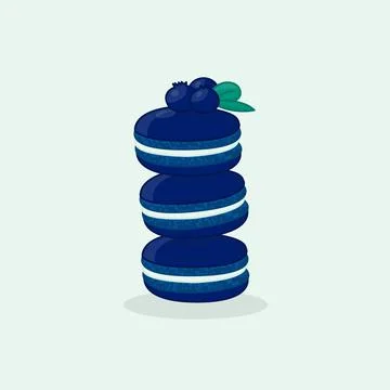 Illustration of macaroon cakes Stock Illustration