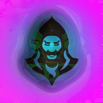 Illustration of a magician. Stock-Illustration