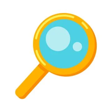 Illustration of magnifier. Stock Illustration