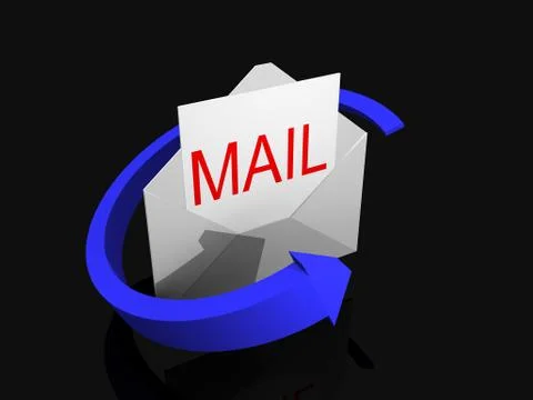 Illustration of a mail concept Stock Illustration