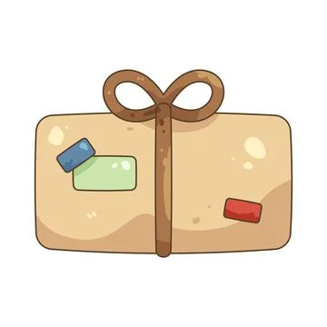 Illustration of mail package 스톡 일러스트