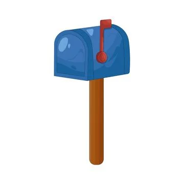 Illustration of mailbox Ilustración de archivo