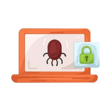 Illustration of Malware Stock Illustration