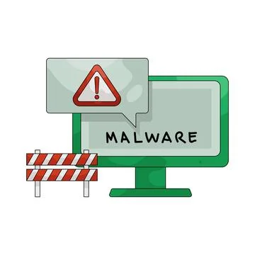 Illustration of Malware Stock Illustration
