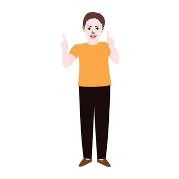 Illustration of man vector design on a white background Stock Illustration
