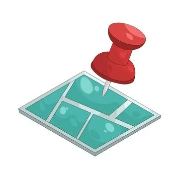 Illustration of map Stock Illustration