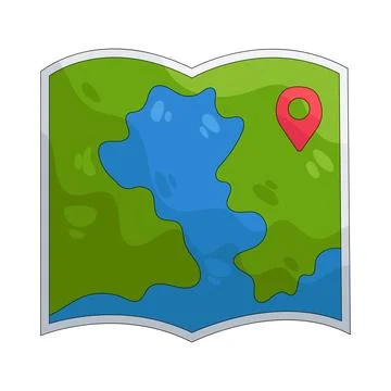 Illustration of map Stock Illustration