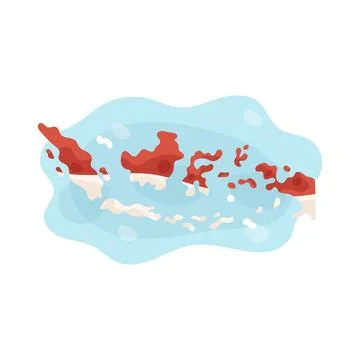 Illustration of map of Indonesia Stock Illustration
