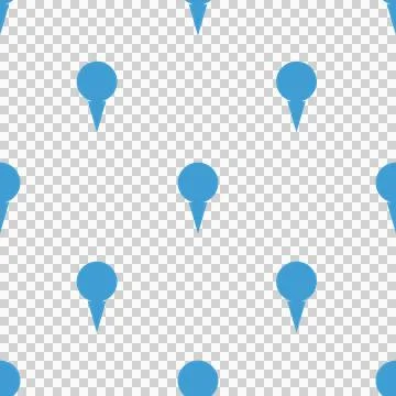 Illustration of map pointers in blue color Foto stock