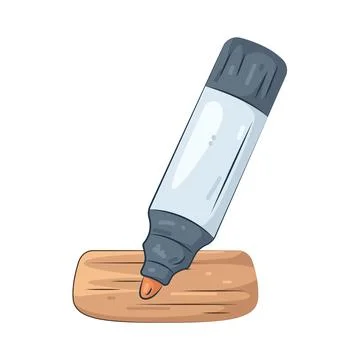 Illustration of marker pen Illustrazione stock