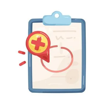 Illustration of marking a problem area Stock Illustration