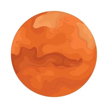 Illustration of Mars Illustrazione stock
