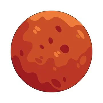 Illustration of Mars Stock Illustration