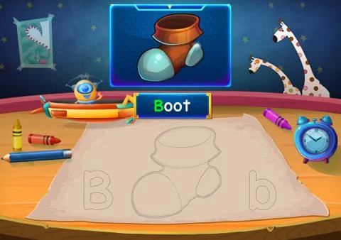 Illustration: Martian Class: B - Boot. The Martian in this picture opens a class Stock Illustration