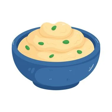 Illustration of mashed potatoes Stock Illustration